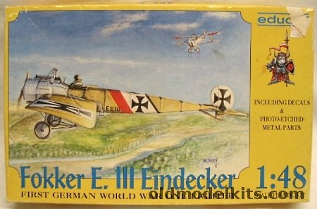 Eduard 1/48 Fokker E.III Eindecker - (E-III), 8002 plastic model kit
